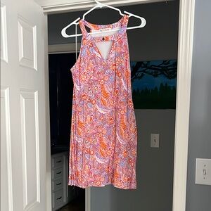 Peach Love California Dress - Pink and Orange Floral